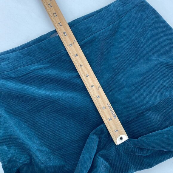 Theory Size 12 Green Poplar High Waist Stretch Oslo Corduroy Skinny Pants - Picture 7 of 15